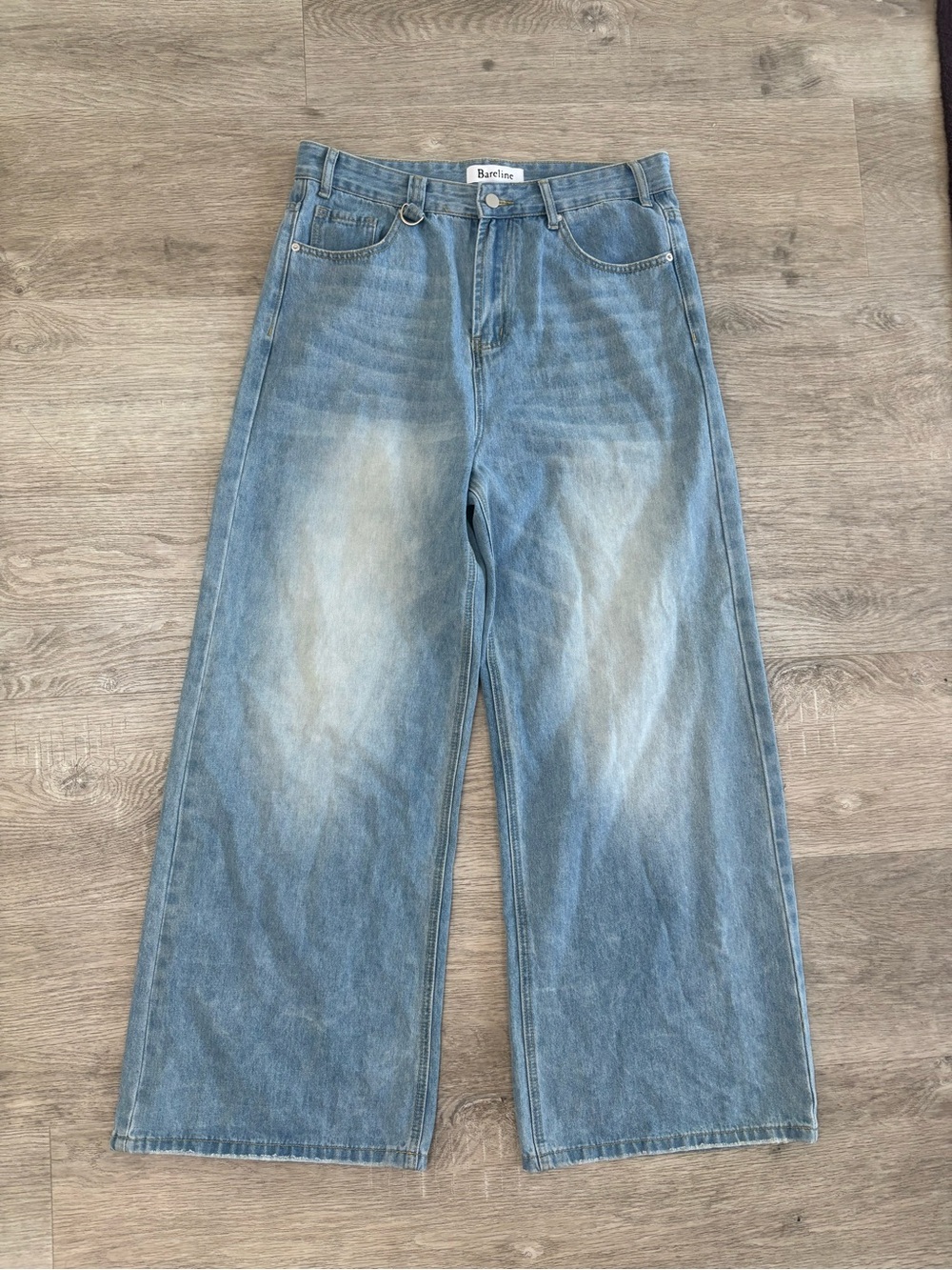 Bareline Light blue baggy denim size XL waist “34